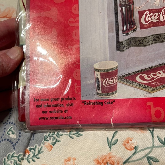 Coca Cola Vinyl Shower Curtain New Official Coke - Picture 6 of 8